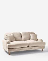 Azra Chenille 3 Seater Sofa Cream - JD Williams - thumbnail 2