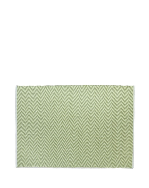 Woven Herringbone Indoor/Outdoor Rug Dark Green - My Mat - Size: 80X150