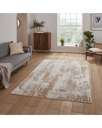 Think Rugs Apollo Modern Abstract Rug Grey/Bronze - Think Rugs - Size: 160X220