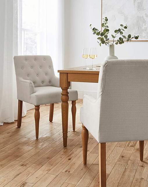 Julipa Mae Pair of Dining Chairs Natural - Julipa - image 1