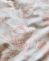 Julipa Toile Print Duvet Cover Set White/Pink - Julipa - Size: DOUBLE - thumbnail 3