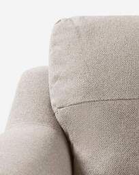 Baxter Fabric Snuggler Chair Oatmeal - thumbnail 2