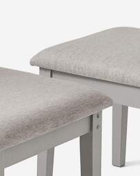 Julipa Ashford Pair of Dining Chairs Grey - Julipa - thumbnail 2