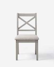 Julipa Ashford Pair of Dining Chairs Grey - Julipa - thumbnail 3