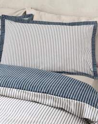 Catherine Lansfield Oxford Duvet Set Navy - Catherine Lansfield - Size: SINGLE - thumbnail 2