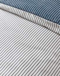 Catherine Lansfield Oxford Duvet Set Navy - Catherine Lansfield - Size: SINGLE - thumbnail 5