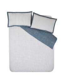 Catherine Lansfield Oxford Duvet Set Navy - Catherine Lansfield - Size: SINGLE - thumbnail 4