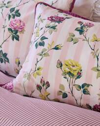 CK Climbing Rose Stripe Duvet Cover Set Pink - Cath Kidston - Size: SINGLE - thumbnail 3