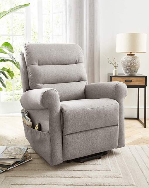 Brockton Fabric Recliner Armchair Charcoal - image 1