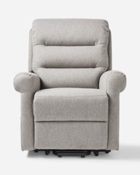 Brockton Fabric Recliner Armchair Charcoal - thumbnail 1