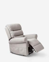 Brockton Fabric Recliner Armchair Charcoal - thumbnail 4