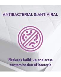 Slumberdown AntiViral Mattress Protector White - Slumberdown - Size: DOUBLE - thumbnail 5