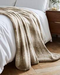 Faux Fur Dotted Animal Throw Grey - At Home Collection - Size: 120X150 - thumbnail 3