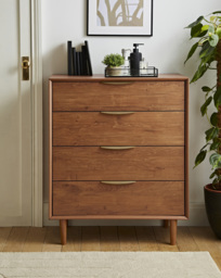 Westcote Small Chest of Drawers Walnut - JD Williams - thumbnail 1