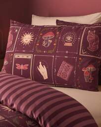 CL Enchanted Witchcraft Duvet Set Plum - Catherine Lansfield - Size: SINGLE - thumbnail 3