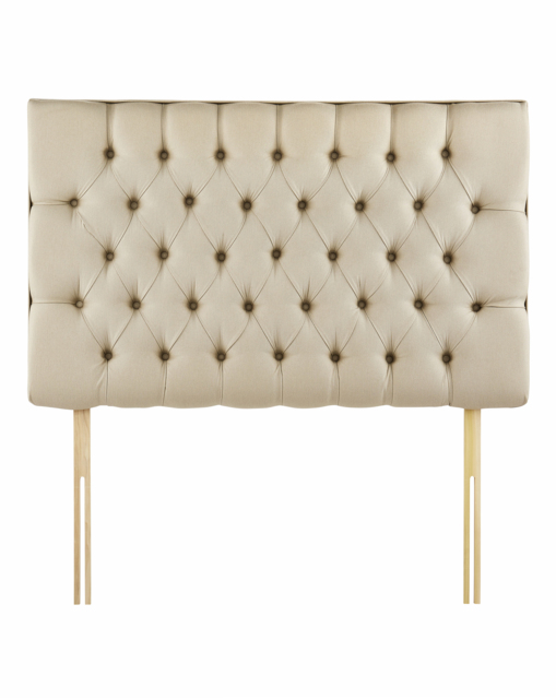 Silentnight Romano Fabric Headboard- Fab Sandstone - Silentnight - Size: DOUBLE - image 1