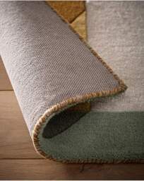 Retro Deco Woollen Rug TAN - Origins - Size: 120X170 - thumbnail 2