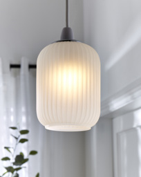 Frosted Glass Easy Fit Shade White - Searchlight - thumbnail 1
