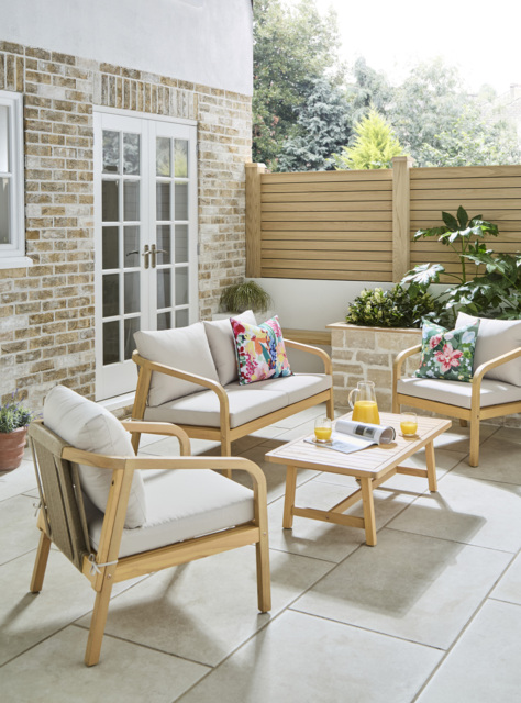 Luca Wooden Lounge Set - JD Williams - image 1