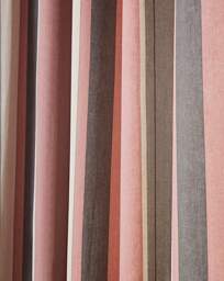 Fusion Whitworth Stripe Eyelet Curtains Blush - Size: 167 x 137cm - thumbnail 2