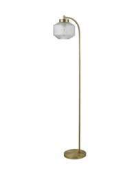 Clear Glass and Brass Floor Lamp Clear - Searchlight - thumbnail 3