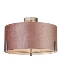Harley Blush Velvet Ceiling Fitting Blush - Searchlight - thumbnail 3