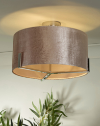 Harley Blush Velvet Ceiling Fitting Blush - Searchlight - thumbnail 1