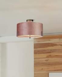 Harley Blush Velvet Ceiling Fitting Blush - Searchlight - thumbnail 2