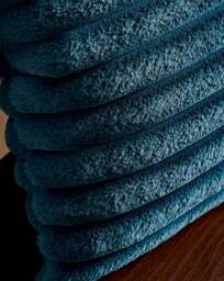 Cosy Ribbed Cushion Teal - Catherine Lansfield - Size: 45X45 - thumbnail 3