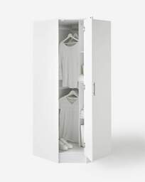 Dakota Corner Wardrobe White - At Home Collection - thumbnail 4