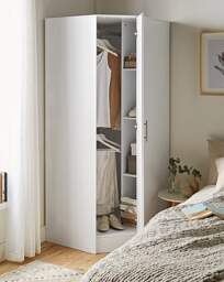 Dakota Corner Wardrobe White - At Home Collection - thumbnail 2