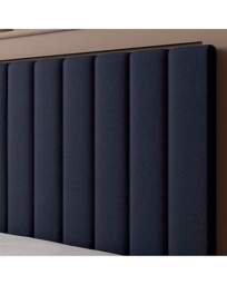 XR Living Maisie LED TV Ottoman Bed Navy - XR Living - Size: DOUBLE - thumbnail 4