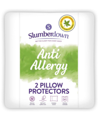 Anti-Allergy Pillow Protectors White - Slumberdown - Size: PACK 2 - thumbnail 1