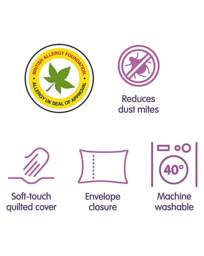 Anti-Allergy Pillow Protectors White - Slumberdown - Size: PACK 2 - thumbnail 5