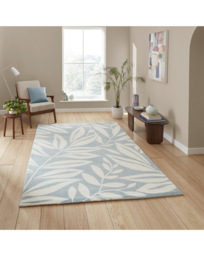 Catherine Lansfield Sorral Leaves Rug Blue - Catherine Lansfield - Size: 160X230