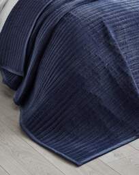 Catherine Lansfield Pinsonic Bedspread Navy - Catherine Lansfield - Size: 220X220 - thumbnail 2