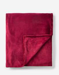 Plush Fleece Throw RED - JD Williams - Size: 200X220 - thumbnail 2