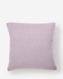 Faux Mohair Fringed Cushion - Lilac Lilac - JD Williams - Size: 43X43CM - thumbnail 3