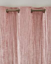 Crinkle Velvet Curtains Blush - JD Williams - Size: 167 x 137cm - thumbnail 3