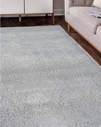 Snug Plain Shaggy Cosy Rug Grey - Homemaker - Size: 120X170 - thumbnail 1