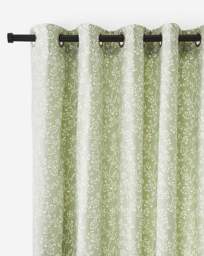 Sundour Sade Eyelet Curtains Green - Sundour - Size: 117 x 229cm - thumbnail 2