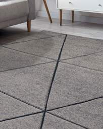 Sara Carved Triangle Rug Grey - Homemaker - Size: 80X150 - thumbnail 5