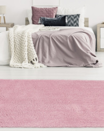 Snug Plain Shaggy Cosy Rug Pink - Homemaker - Size: 200X290 - thumbnail 1