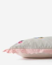 Ivy Floral Embroidered Boudoir Cushion Multi - JD Williams - Size: 30X50 - thumbnail 4