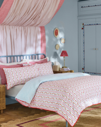 CK Treasure Stripe Duvet Cover Set Red/Navy - Cath Kidston - Size: S KING - thumbnail 1