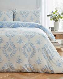 Julipa Stamp Trail Floral Duvet Set Blue - Julipa - Size: DOUBLE - thumbnail 2