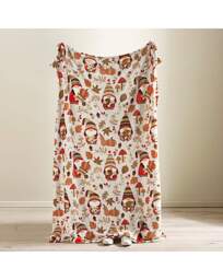Catherine Lansfield Woodland Gonks Throw Natural - Catherine Lansfield - Size: 130X170 - thumbnail 4