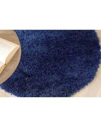 Chicago Shaggy Circle Rug Navy - Origins - Size: 133 DIA - thumbnail 2