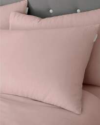 Catherine Lansfield Cotton Pillowcase Pink - Catherine Lansfield - Size: PAIR - thumbnail 1