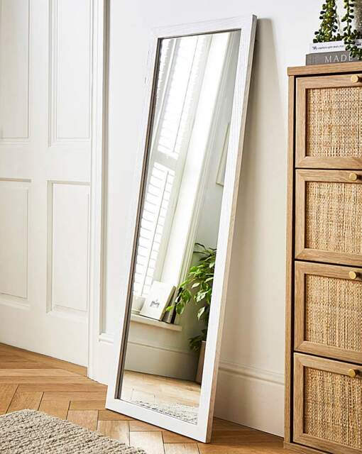Long Wall Mirror - White White - JD Williams - image 1